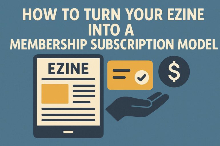 How to Turn Your Ezine into a Membership Subscription Model